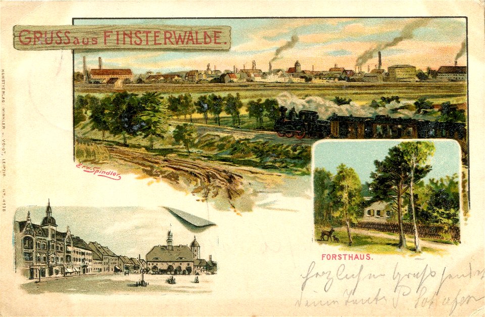Erwin Spindler Ansichtskarte Finsterwalde