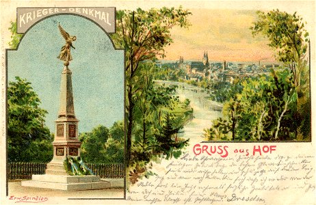 Erwin Spindler Ansichtskarte Hof Krieger2