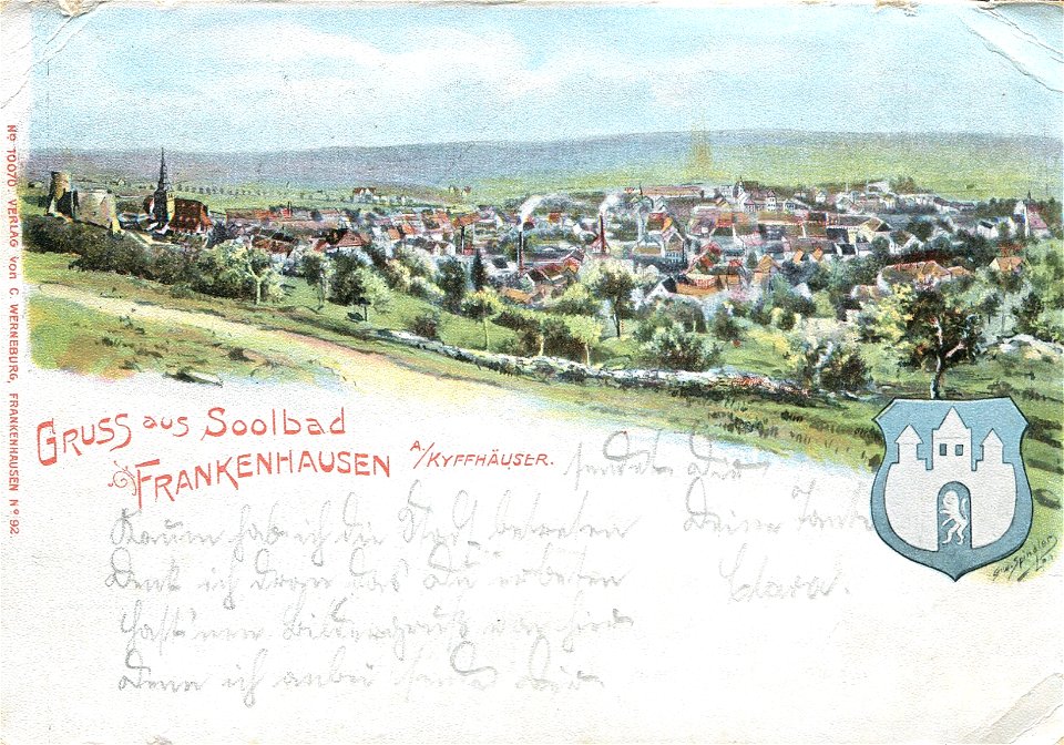 Erwin Spindler Ansichtskarte Frankenhausen