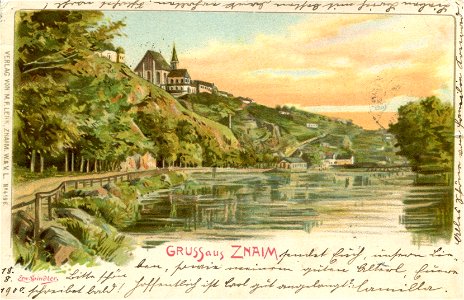 Erwin Spindler Ansichtskarte Znaim 2