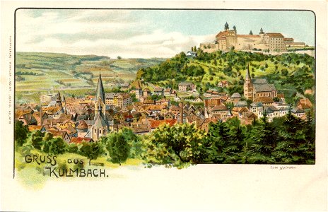 Erwin Spindler Ansichtskarte Kulmbach-Schloß