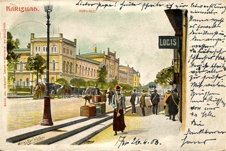 Erwin Spindler Ansichtskarte Karlsbad-Kurhaus