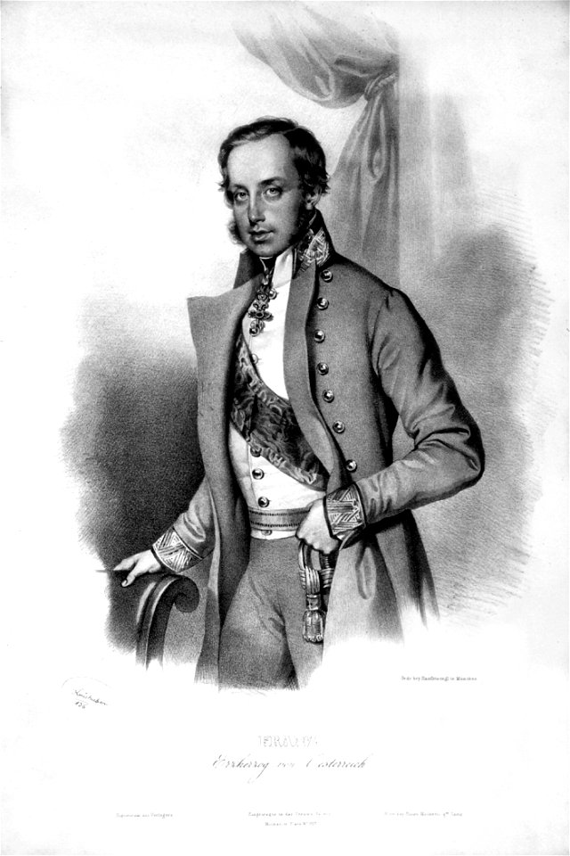 Erzherzog Franz Karl 1836 Litho