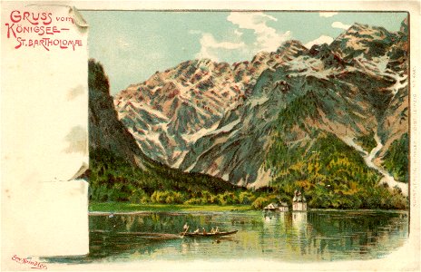 Erwin Spindler Ansichtskarte Königsee