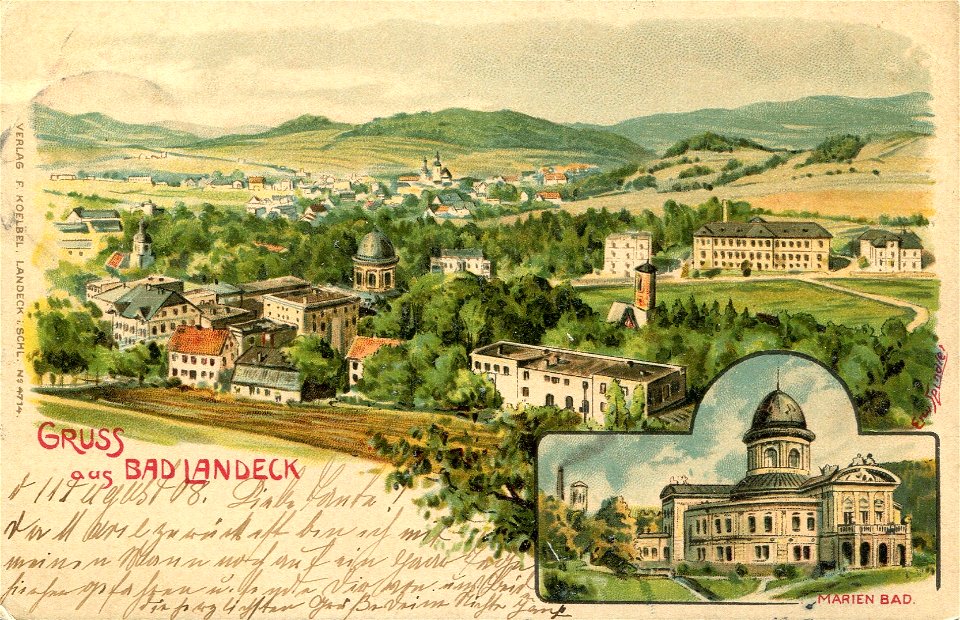 Erwin Spindler Ansichtskarte Landeck, Bad