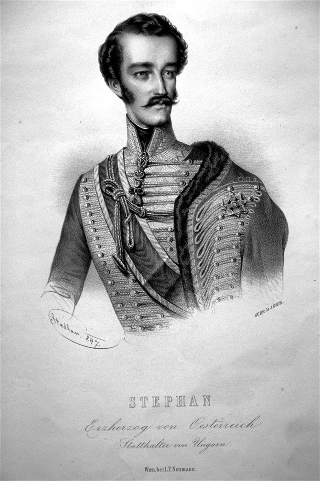 Erzherzog Stephan von Österreich Litho