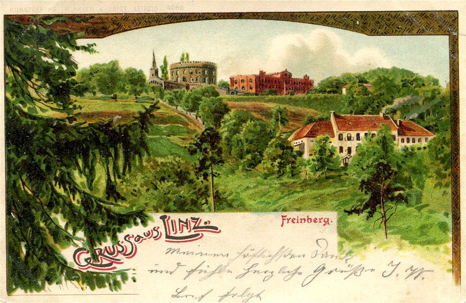 Erwin Spindler Ansichtskarte Linz-Freinberg