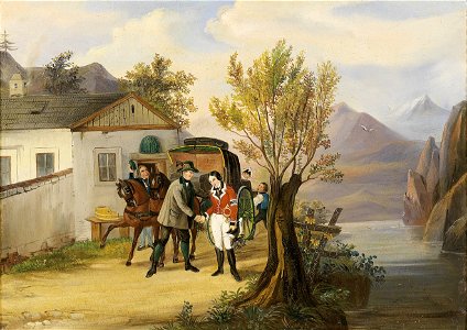 Erzherzog Johann und Anna Plochl (Bilderuhr) 19 Jh