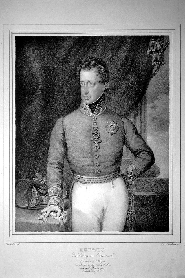 Erzherzog Ludwig Kriehuber Litho