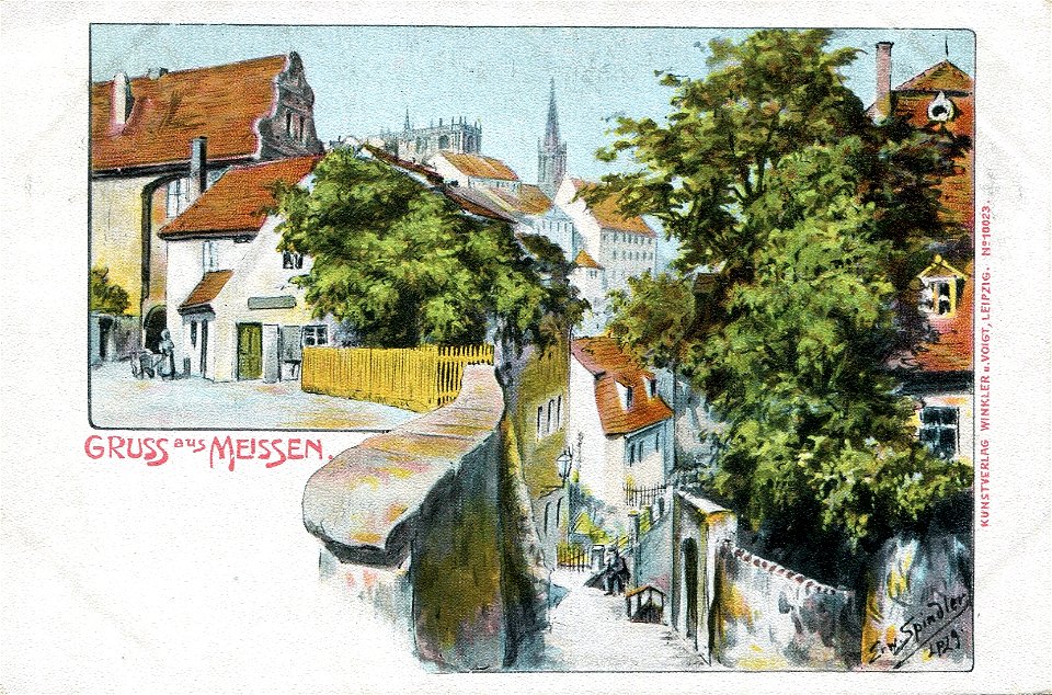 Erwin Spindler Ansichtskarte Meißen3