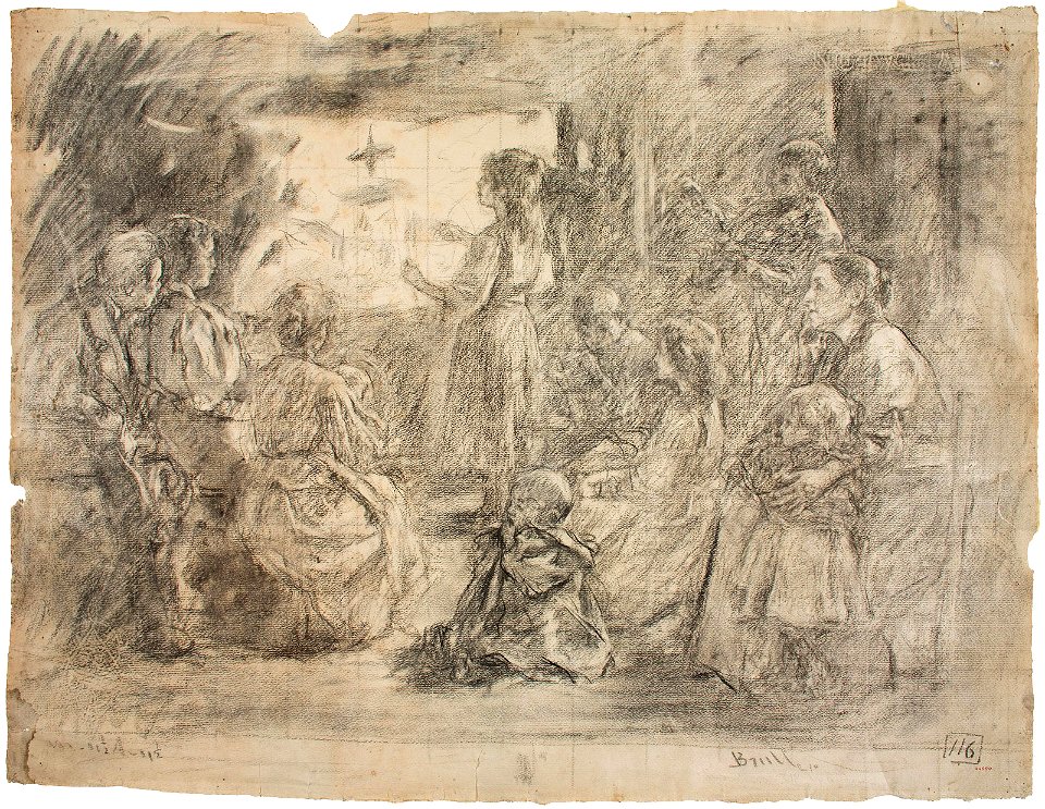 Esbós per El Pessebre - Joan Brull i Vinyoles (1863-1912)