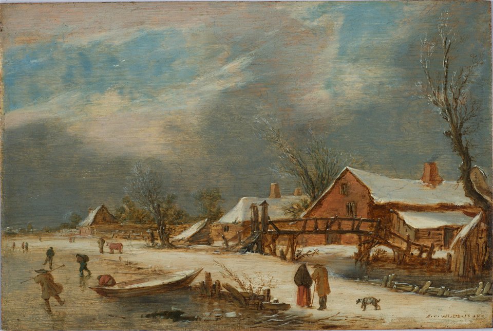 Esaias van de Velde - A Winter Landscape - 2017.83 - Fogg Museum