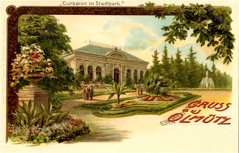 Erwin Spindler Ansichtskarte Olmütz-Stadtpark