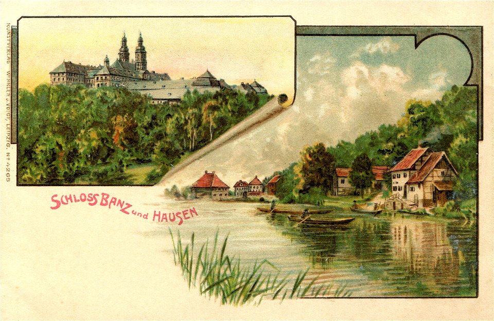 Erwin Spindler Ansichtskarte Schloß Banz
