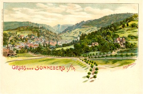 Erwin Spindler Ansichtskarte Sonneberg