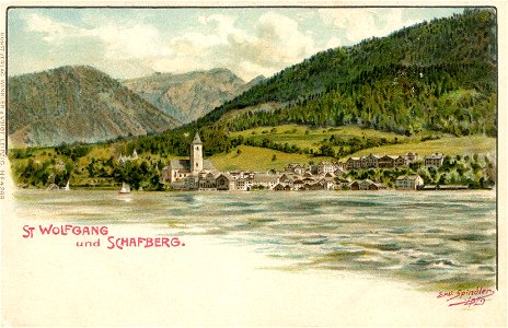 Erwin Spindler Ansichtskarte St.Wolfgang