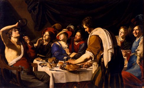 Escena de banquete (Bartolomeo Manfredi)
