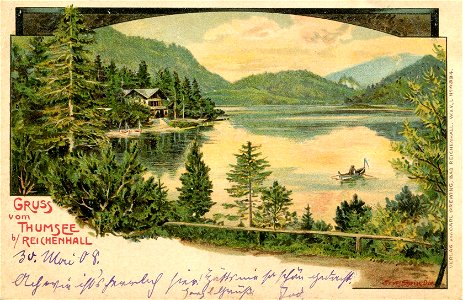 Erwin Spindler Ansichtskarte Reichenhall-Thumsee