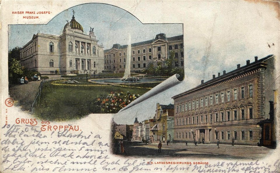 Erwin Spindler Ansichtskarte Troppau.Franz Josef-Museum