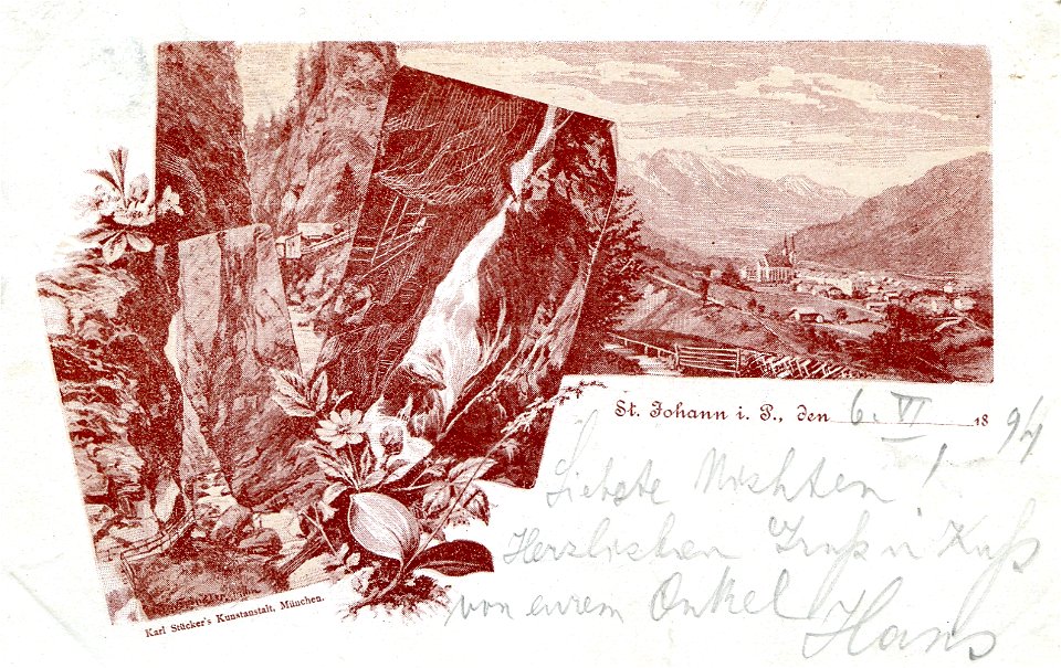 Erwin Spindler Ansichtskarte St. Johann