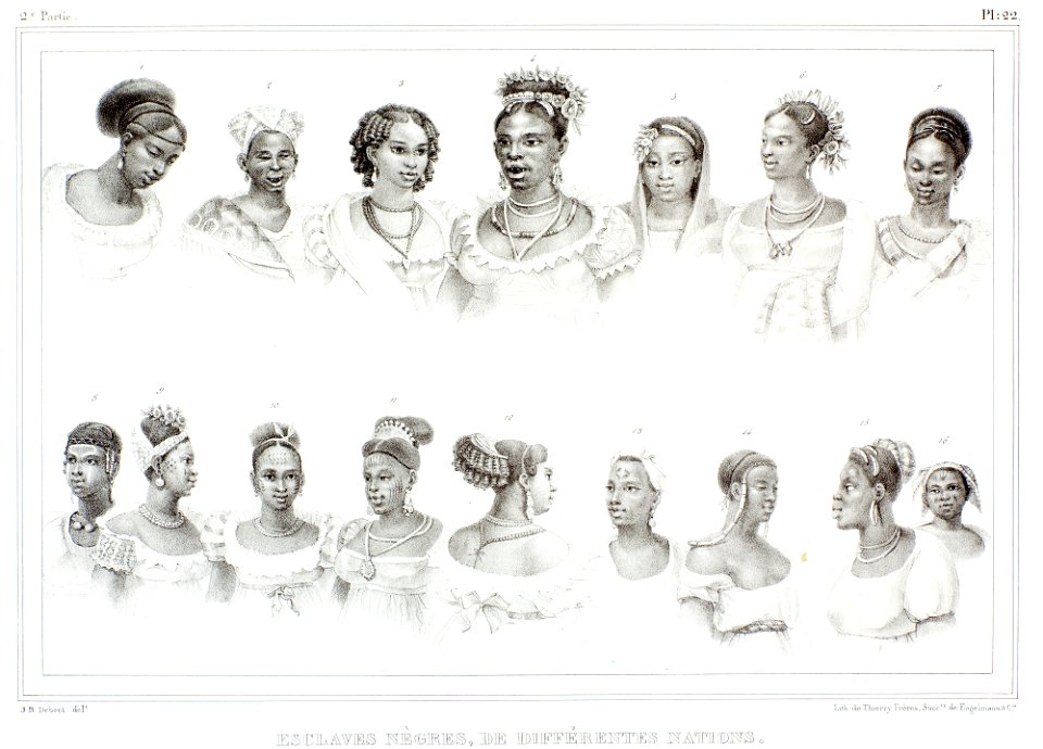 Esclaves nègres, de diffèrentes nations (3), da Coleção Brasiliana Iconográfica
