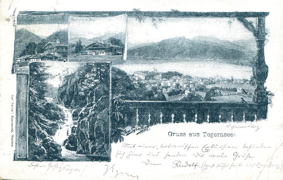 Erwin Spindler Ansichtskarte Tegernsee 2