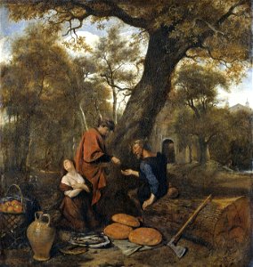 Erysichthon verkoopt zijn dochter Mestra Rijksmuseum SK-A-2572