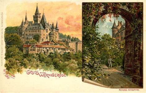 Erwin Spindler Ansichtskarte Wernigerode Q2