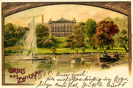 Erwin Spindler Ansichtskarte Zwickau