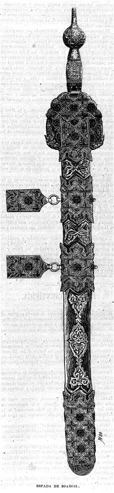 Espada de Boabdil, en La Ilustración de Madrid
