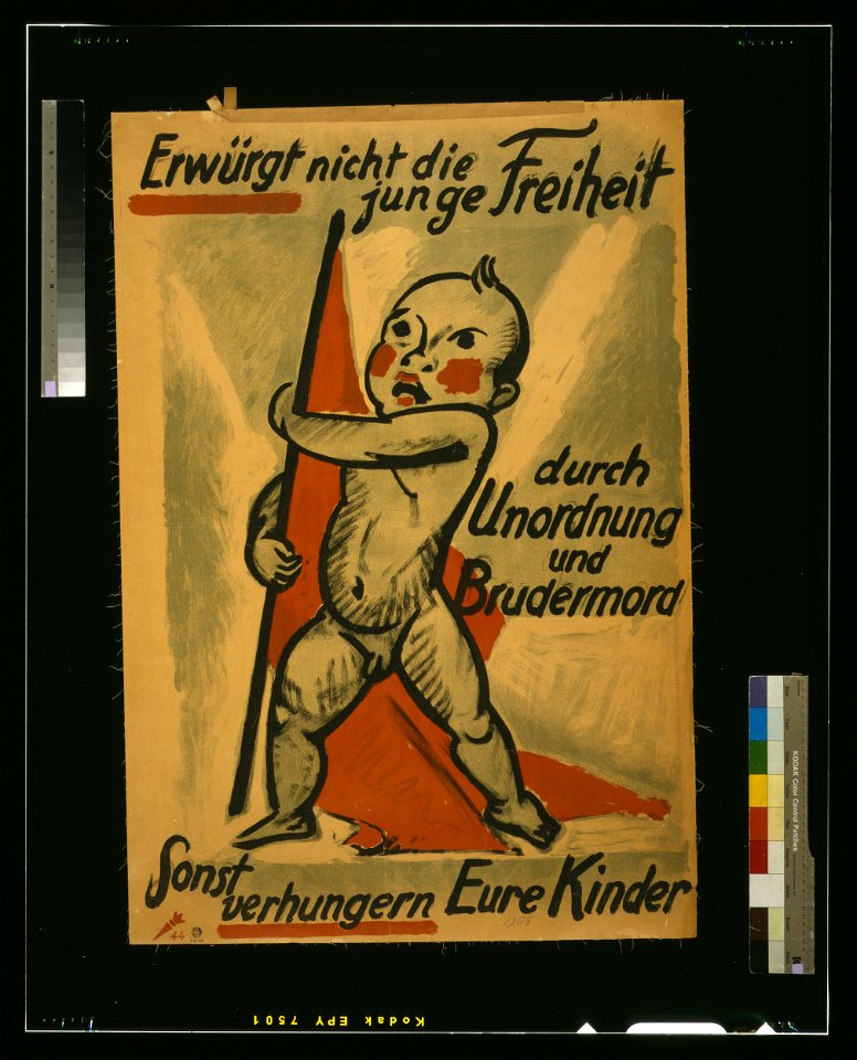 Erwürgt nicht die junge Freiheit durch Unordnung und Brudermord; sonst verhungern Eure Kinder LCCN2004666180