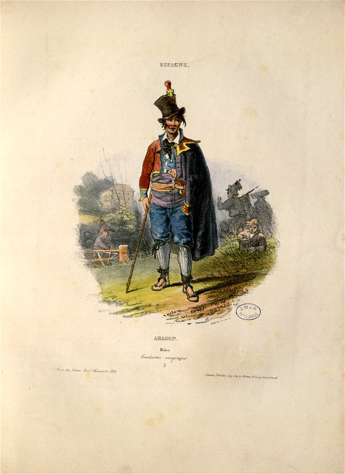 Espagne - Aragon - Miñon = Gendarme aragonnais - Fonds Ancely - B315556101 A GAVARNI 2 006