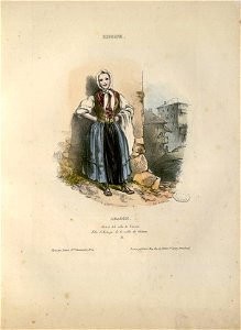 Espagne - Aragon - Sierva del Valle de Gistain = Fille d'Auberge de la Vallée de Gistain - Fonds Ancely - B315556101 A GAVARNI 2 016