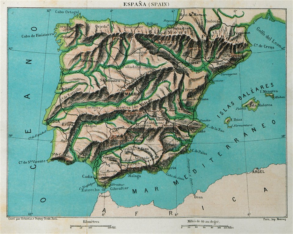 España (Spain) - Bennet James Henry M - 1875