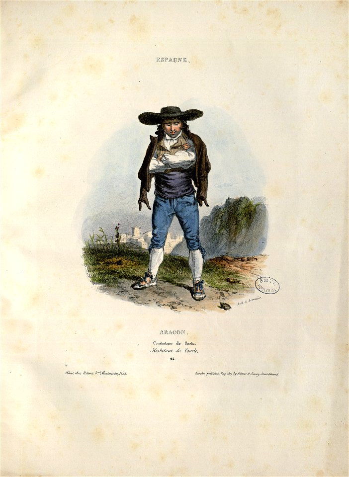 Espagne - Aragon - Ciudadano de Torla = Habitant de Tourle - Fonds Ancely - B315556101 A GAVARNI 2 027