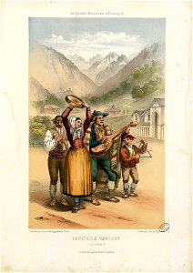 Espagnols ambulans (sic) (à Luchon) - Fonds Ancely - B315556101 A GORSE 4 013