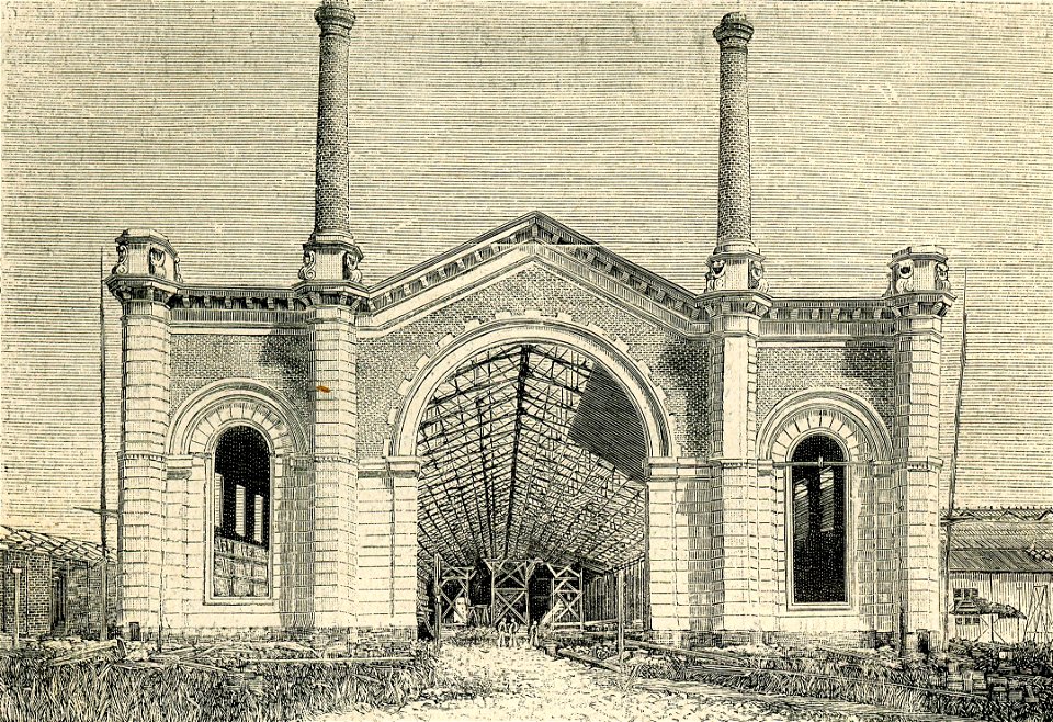 Esposizione nazionale di Torino facciata della Galleria del lavoro