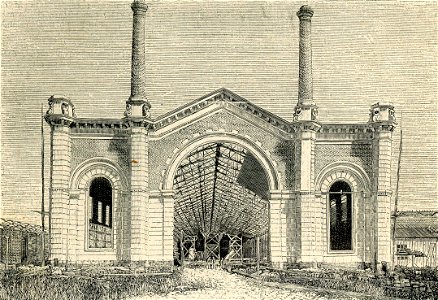 Esposizione nazionale di Torino facciata della Galleria del lavoro