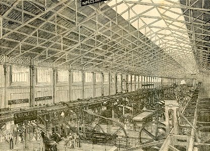 Esposizione Nazionale di Torino la galleria del lavoro