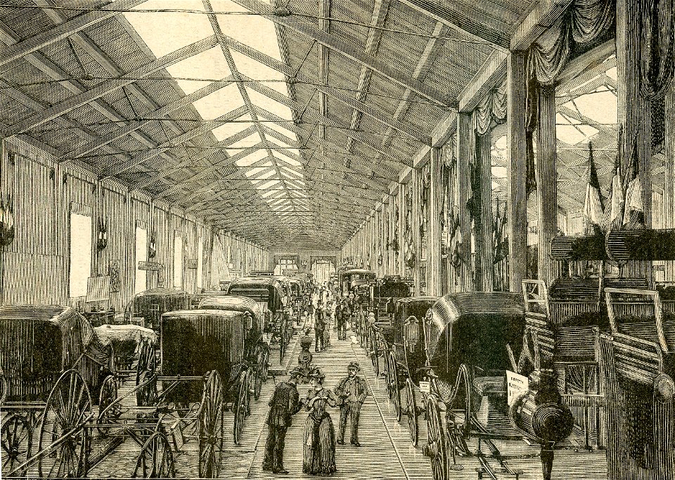 Esposizione Nazionale di Torino reparto delle carrozze
