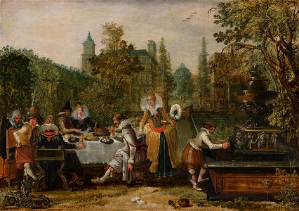 Esaias van de Velde - Merry Company in a Park - 199 - Mauritshuis