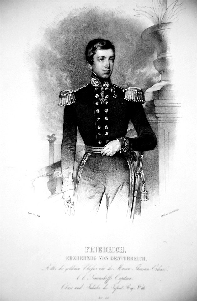 Erzherzog Friedrich 1839 Litho