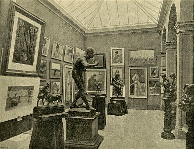 Esposizione di Belle Arti a Firenze una sala