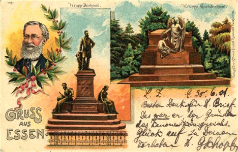 Essen (Ruhr), Nordrhein-Westfalen - Kruppdenkmal (2) (Zeno Ansichtskarten)