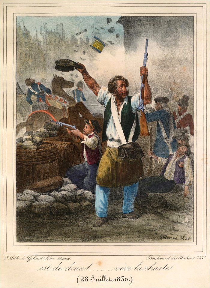 Est de deux ! ........ vive la charte; 28 Juillet 1830