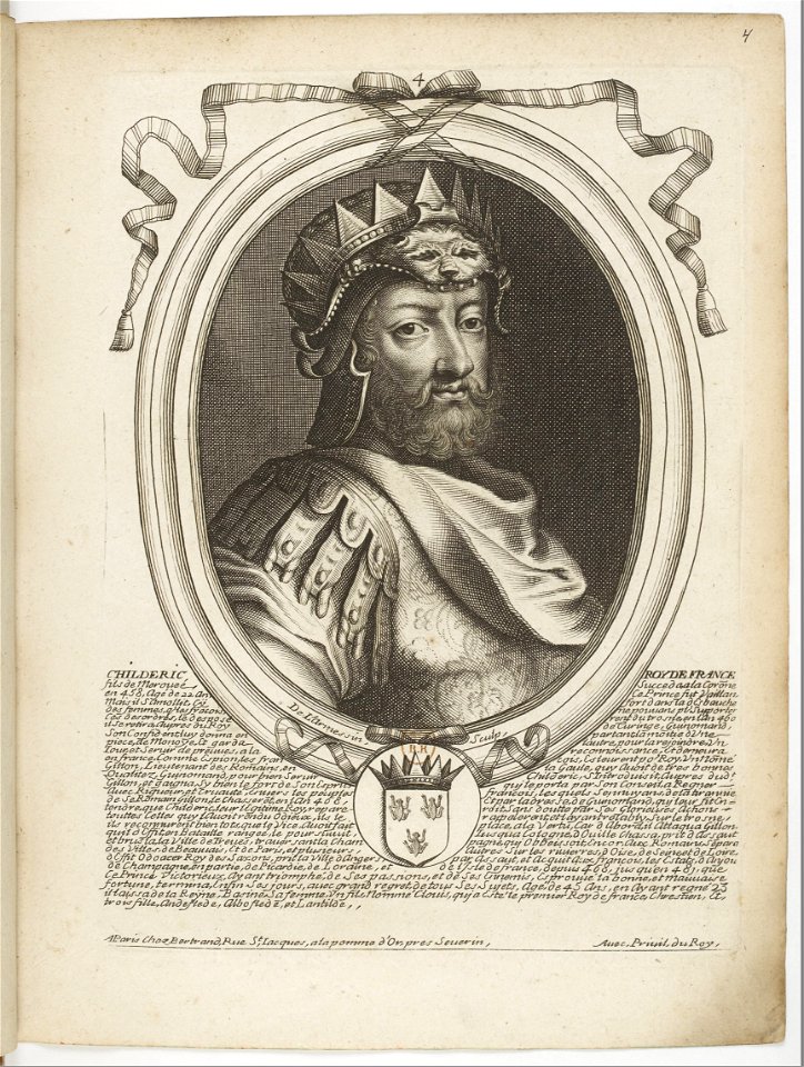 Estampes par Nicolas de Larmessin.f013.Childéric I, roi des Francs