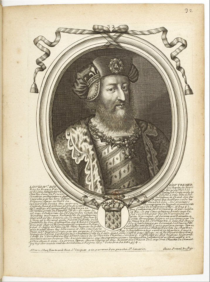 Estampes par Nicolas de Larmessin.f041.Louis IV, roi des Francs