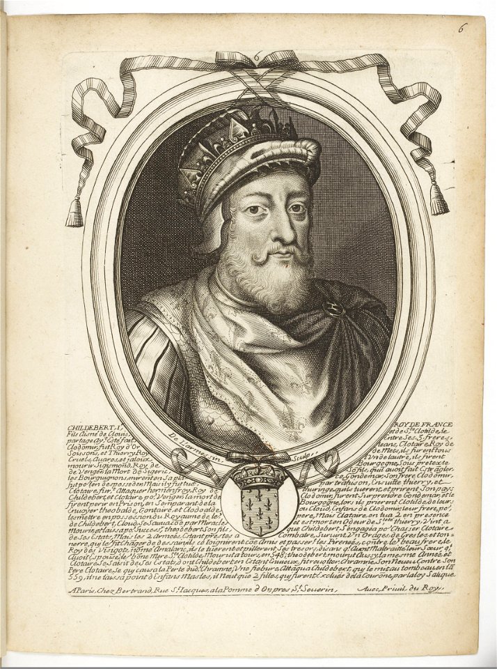 Estampes par Nicolas de Larmessin.f015.Childebert I, roi des Francs