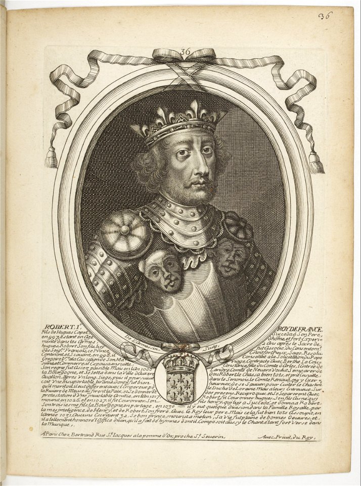 Estampes par Nicolas de Larmessin.f045.Robert II, roi de France
