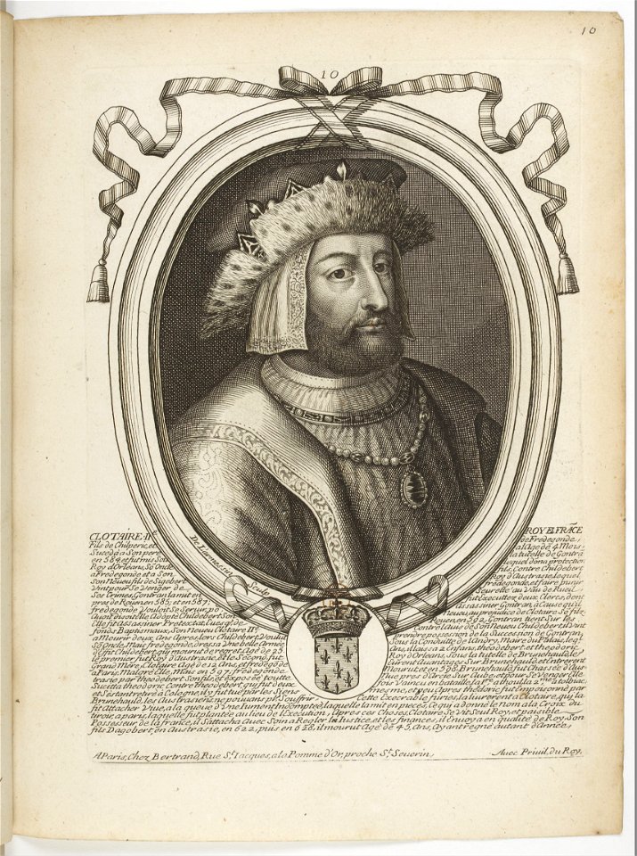 Estampes par Nicolas de Larmessin.f019.Clotaire II, roi des Francs
